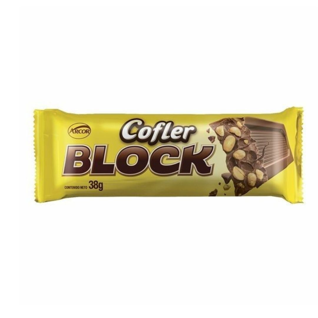 BLOCK CHOC. X  38 GRS. LECHE