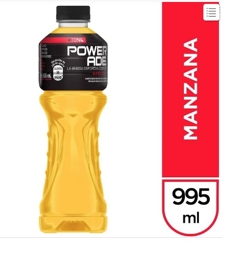 POWERADE 6 X 995 CC. MANZANA