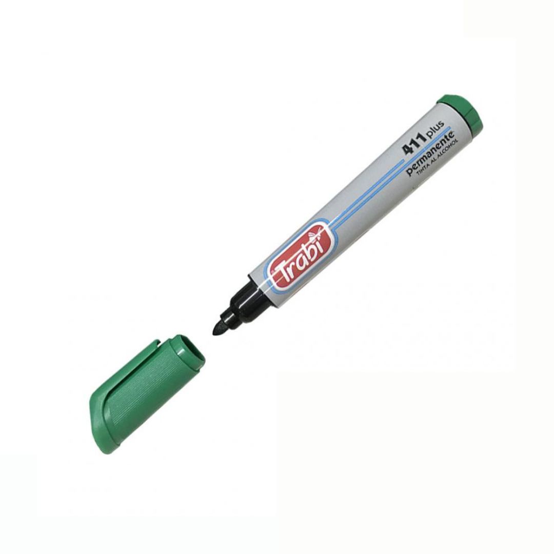 MARCADOR TRABI 411 PTA.RED. VERDE