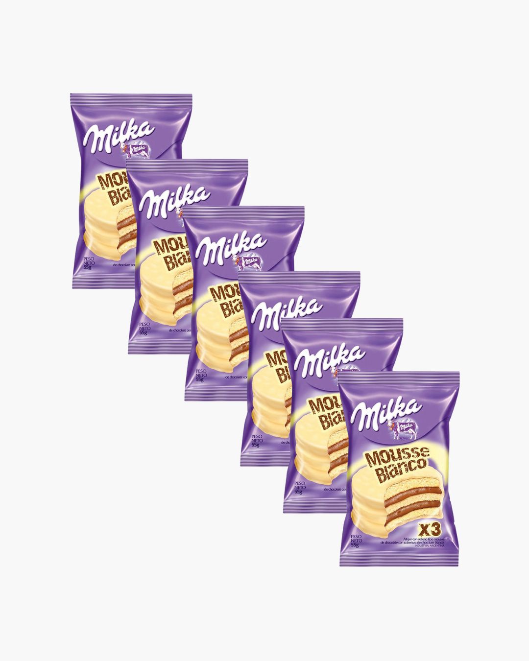 MILKA ALF. TRIPLE BLANCO 6 UNID