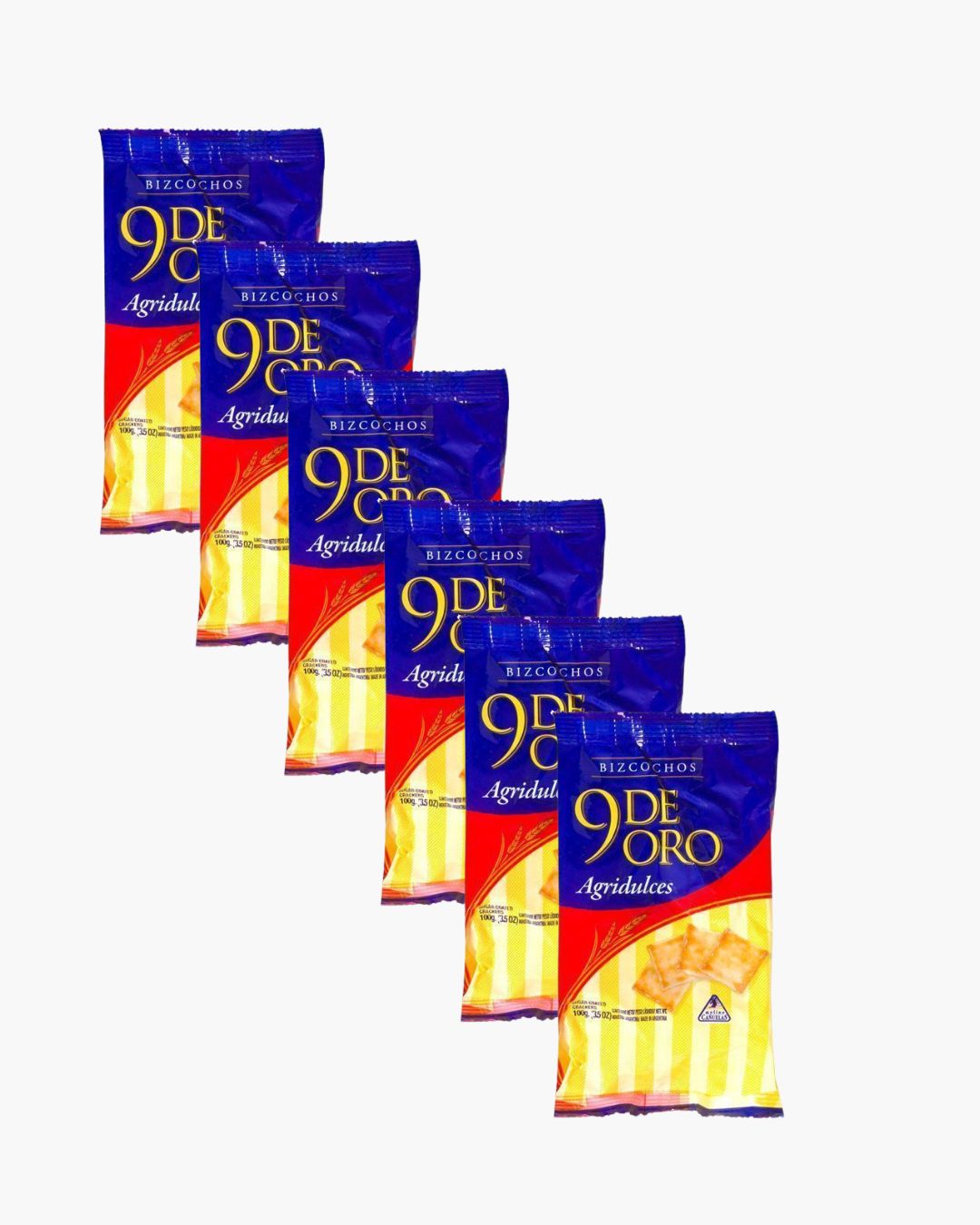 BIZC. 9 DE ORO DULCE 200 GRS. 6 UNID.