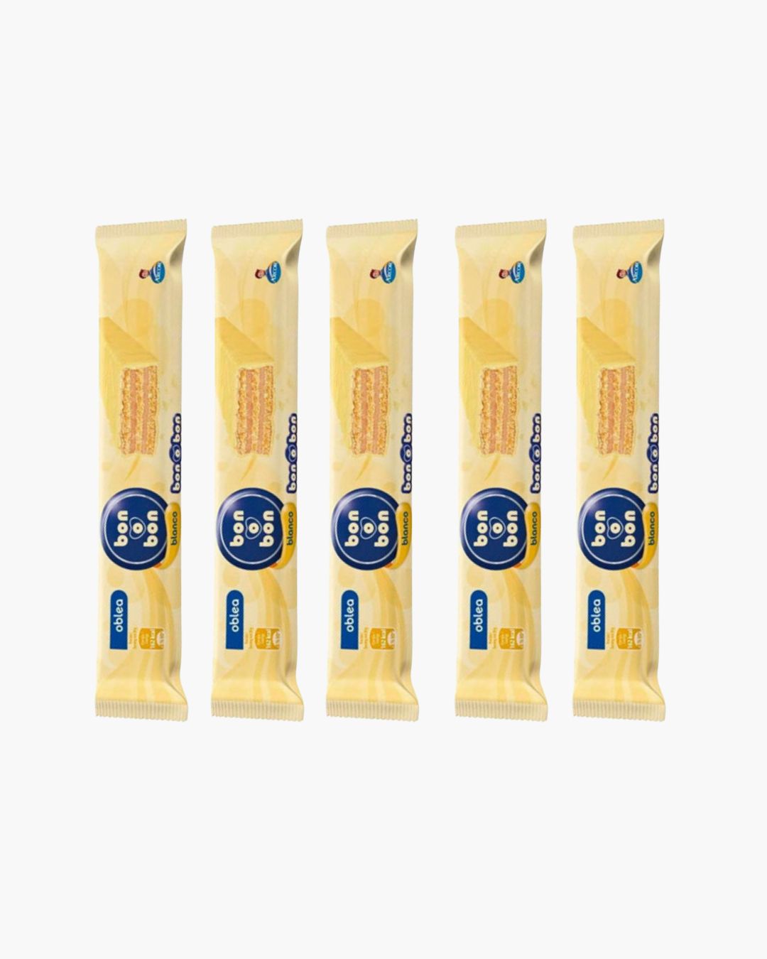 BON O BON OBLEA BLANCA 30 GRS. 5 UNID.