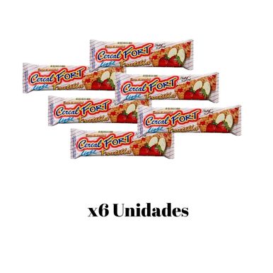 BARRA CEREAL FORT FRUTILLA 6 UNID.