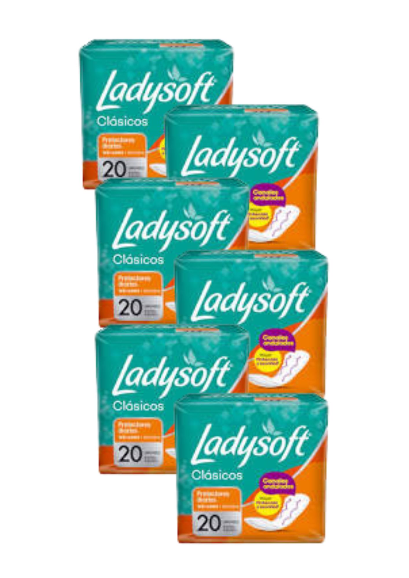 LADYSOFT PROT. 20 UN. CLAS. 6 PACKS