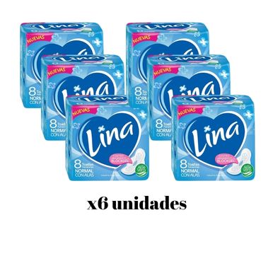 LINA TOALLA C-ALAS 6 UNID.