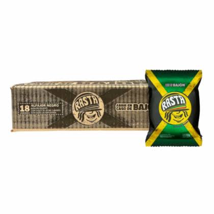 RASTA ALF. 70 GRS. NEGRO CAJA 18 UNID.