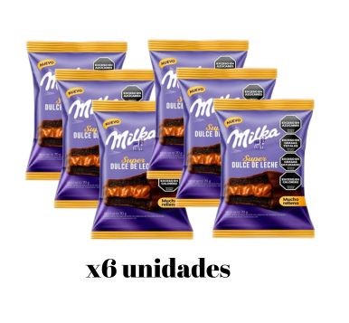 MILKA ALF. SUPER D.LECHE NEGRO 6 UNID.