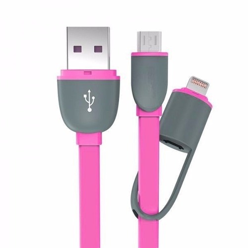 CABLE USB A MICRO V8 + IPHONE