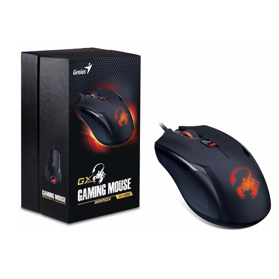 MOUSE GENIUS AMMOX X1-400 3200DPI GAMER