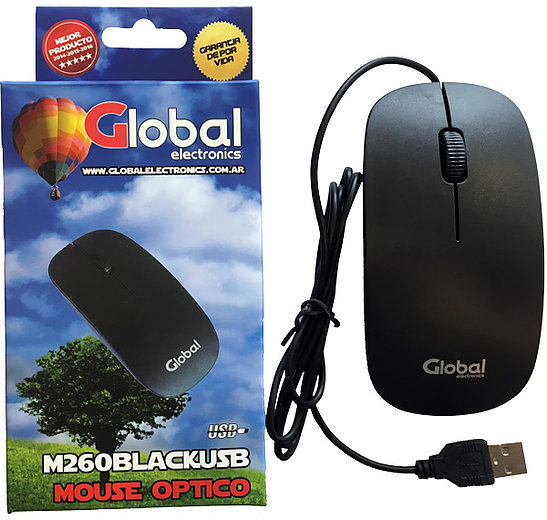 MOUSE GLOBAL USB OPTICO M260