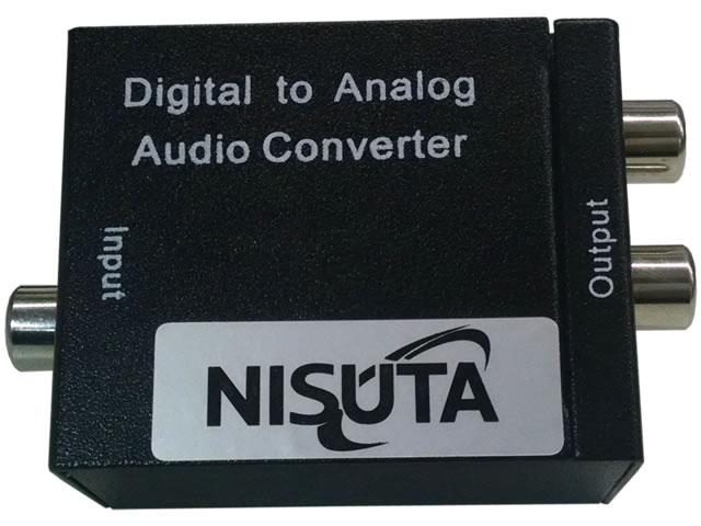 CONVERSOR DE AUDIO DIGITAL EN ANALOGICO NISUTA NSCOAUDI