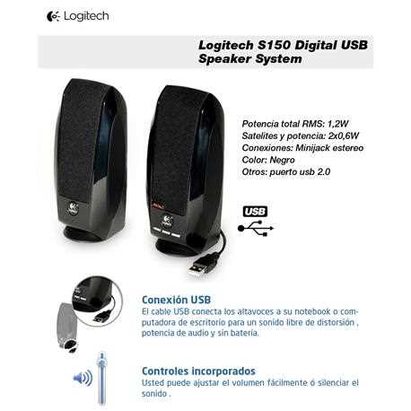 PARLANTE LOGITECH 2.0 USB S150 MINI 2.4W