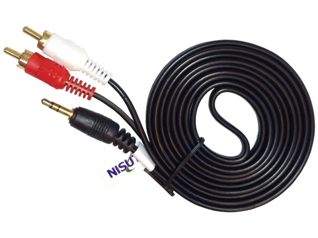 CABLE AUDIO RCA-PLUG STEREO 1.8MTS NISUTA NSCAU35