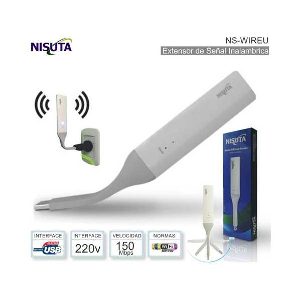 AMPLIFICADOR NISUTA NSWIREU USB 2.0 150MBPS
