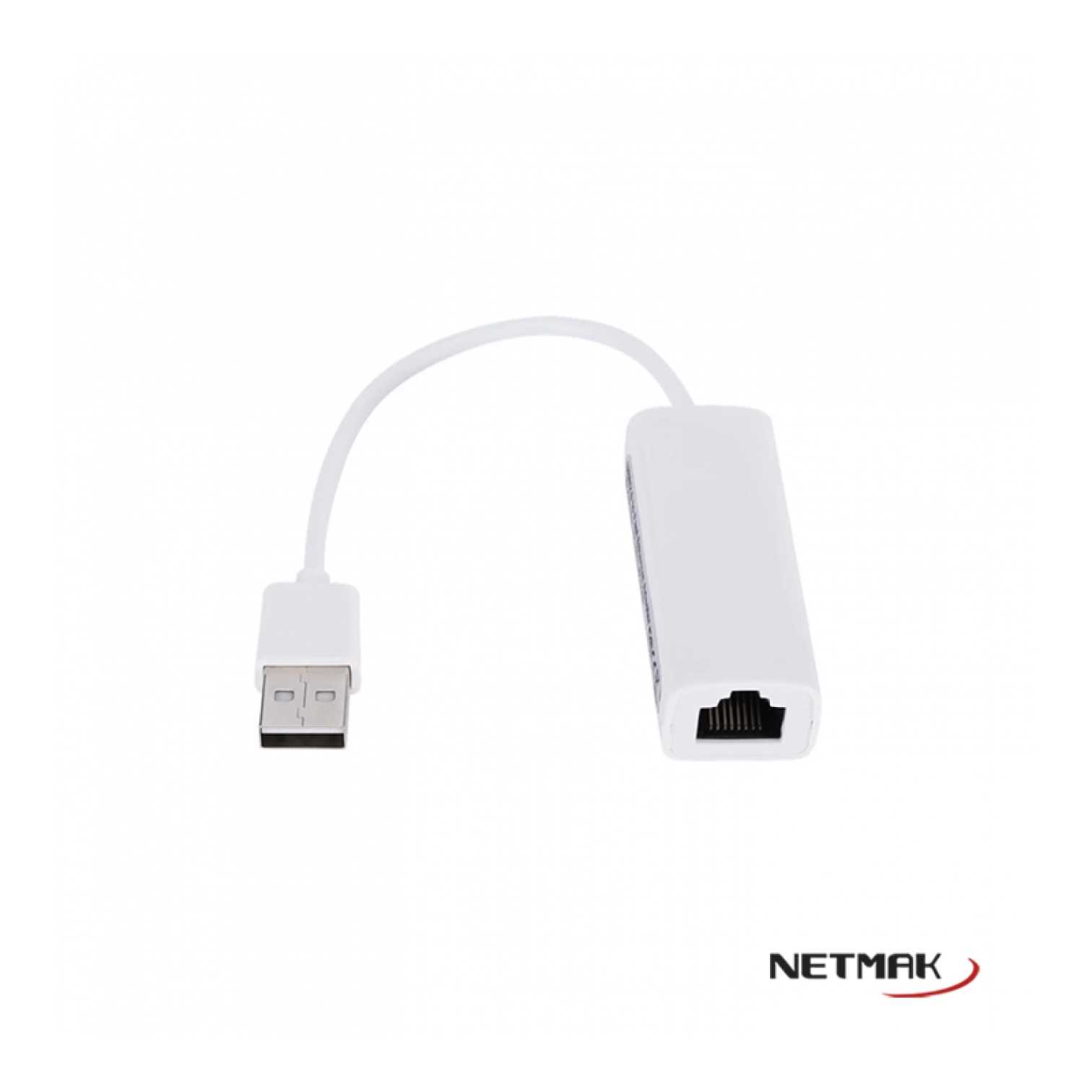 CONVERSOR DE USB 2.0 A LAN (RJ-45) NETMAK NM-C59