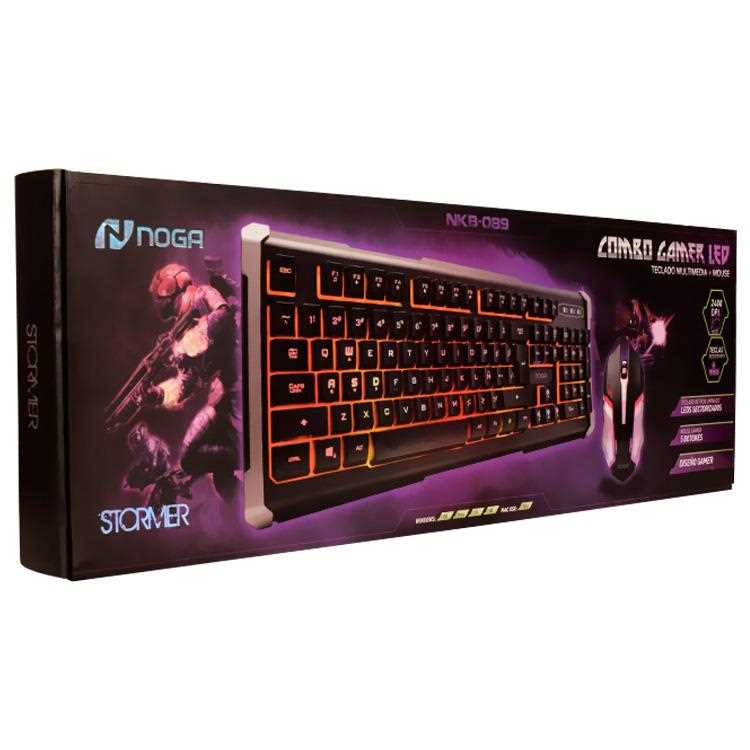 TECLADO Y MOUSE NOGANET NKB-089 RETROILUMINADO