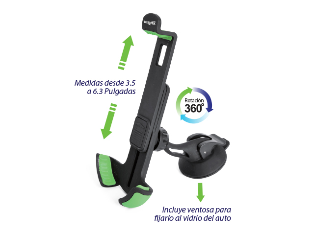 SOPORTE CELULAR NISUTA PARA PARABRISA (NSSOCE6)
