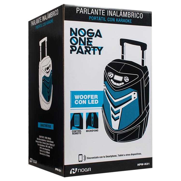 PARLANTE NOGANET KARAOKE BLUETOOTH HPW-K81