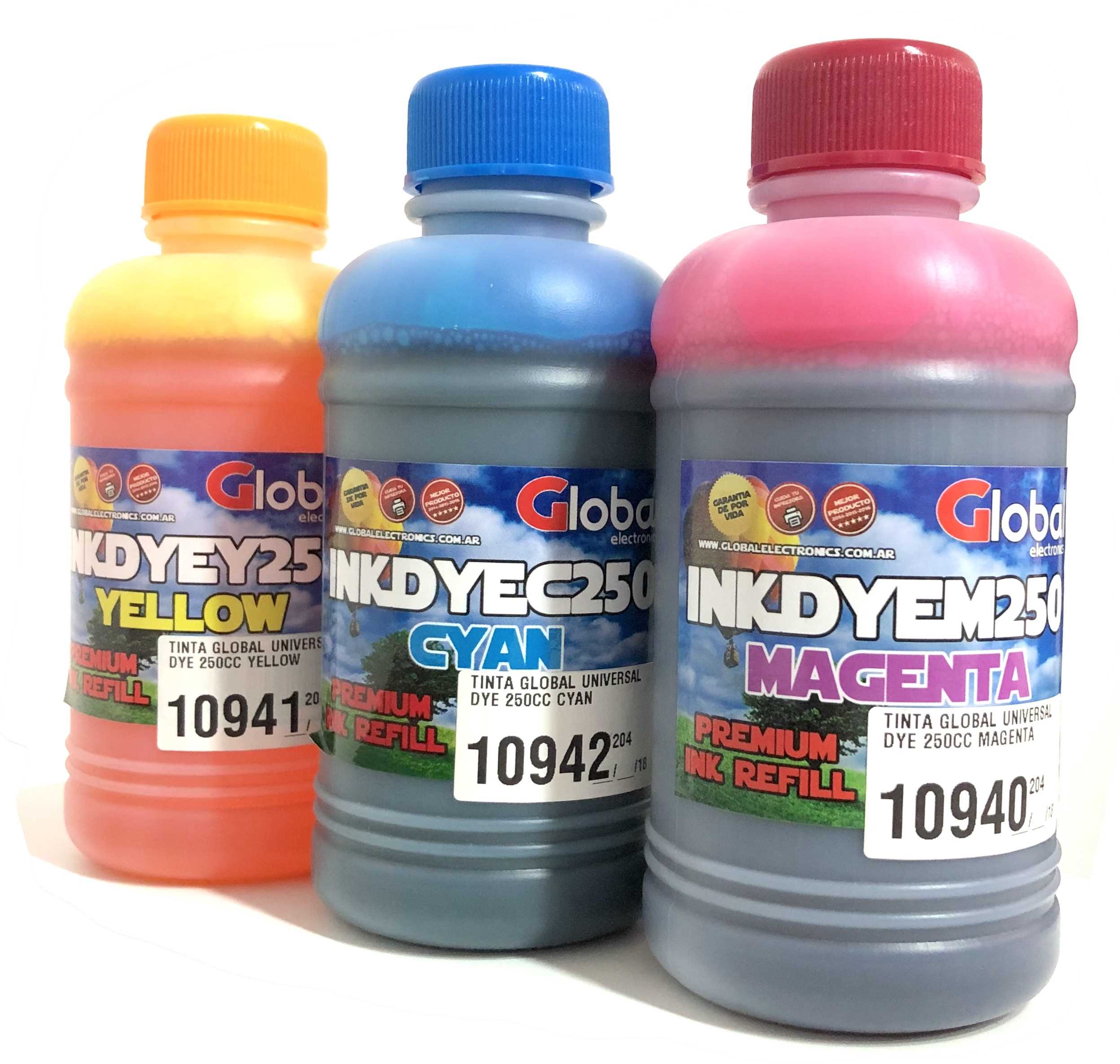 TINTA GLOBAL SUBLIMACION 250CC3 BLACK