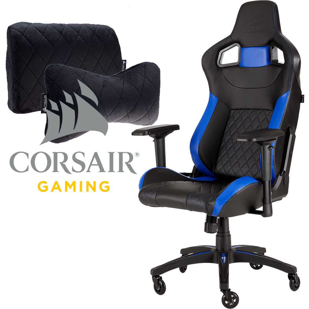 SILLA GAMING CORSAIR T1 RACE BLUE - Inversiones Lazer