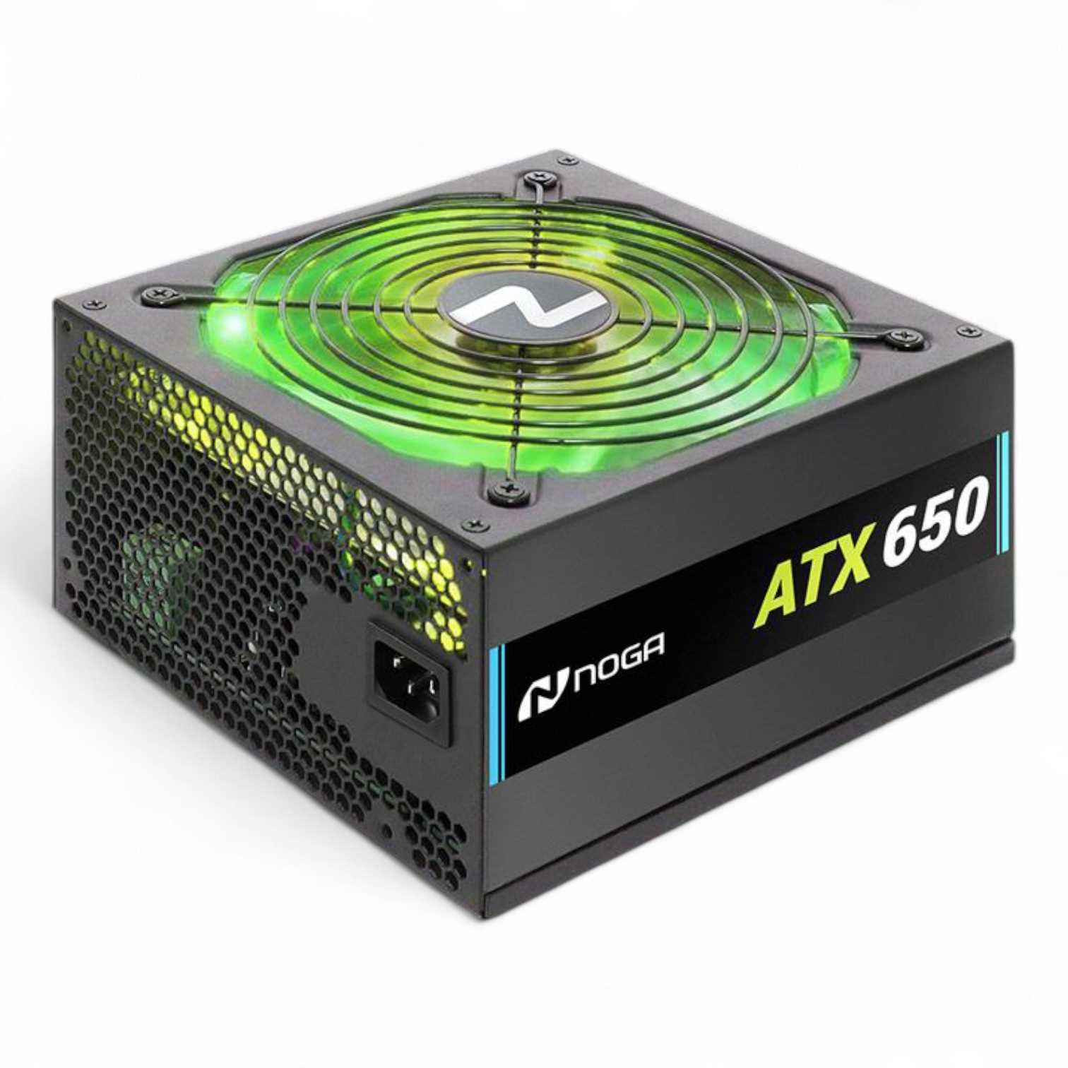 FUENTE PC NOGANET 650W 24 PINES 2SATA RGB LED