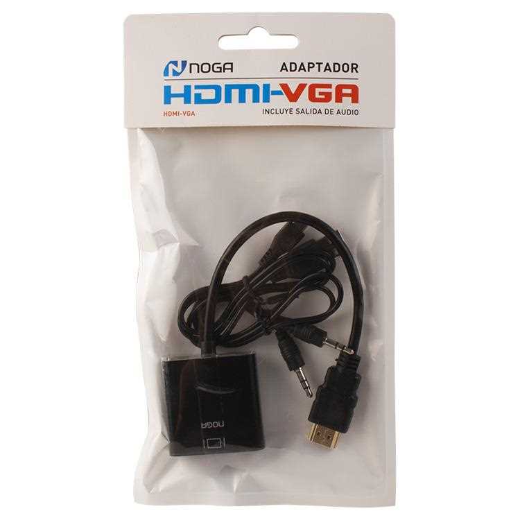 CONVERSOR DE HDMI-M A VGA-H  NOGANET (CON AUDIO)