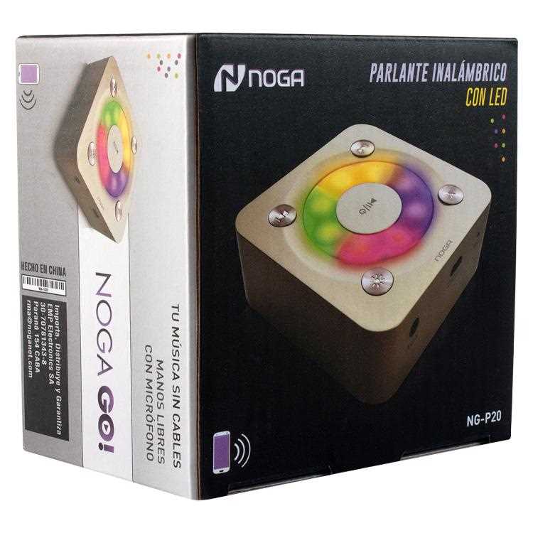 PARLANTE BLUETOOTH NOGANET PORTABLE RGB NG-P20