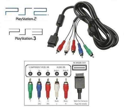 CABLE PLAYSTATION 2 AUDIO Y VIDEO A COMPONENTE SEISA SJ-9952K