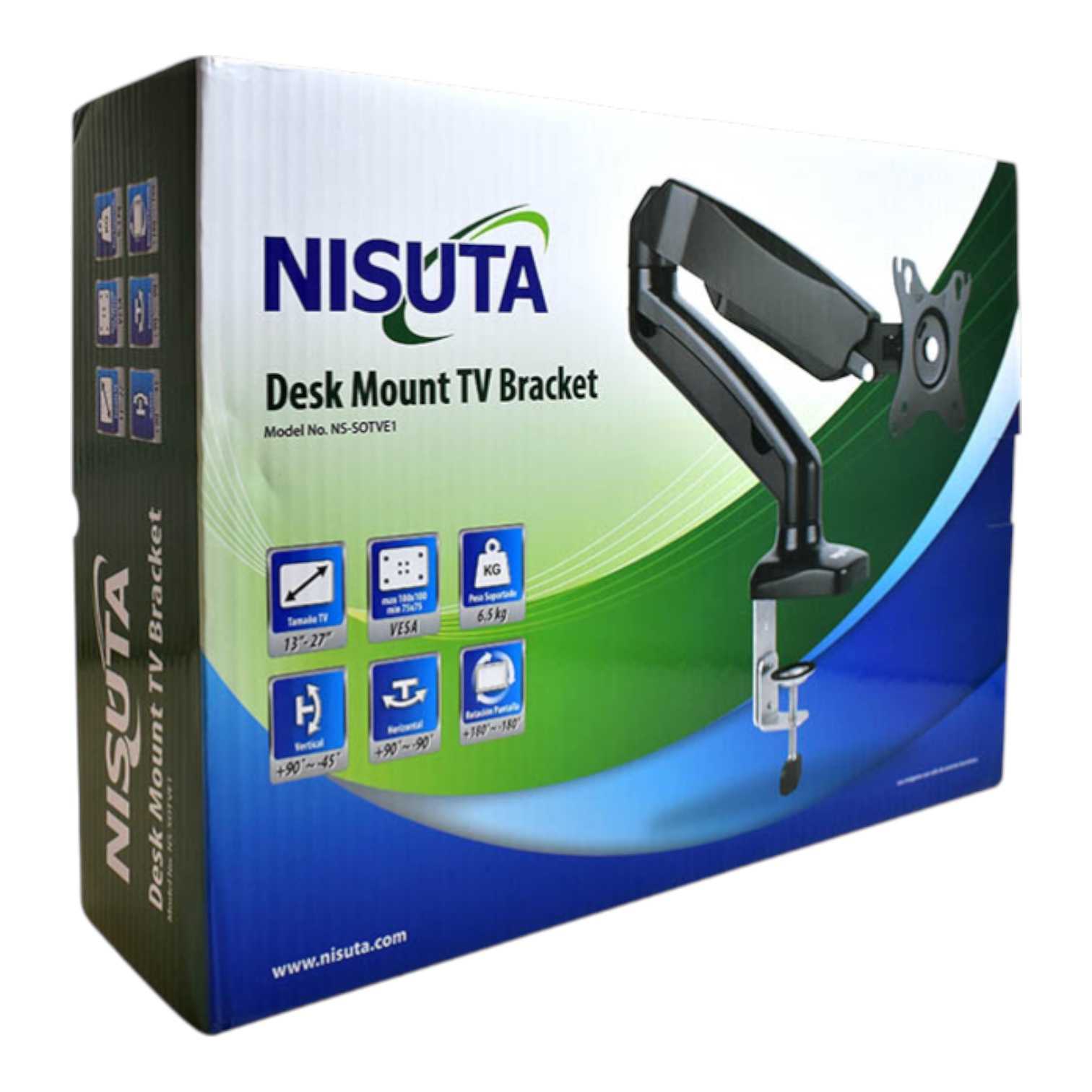 SOPORTE TV NISUTA 13-32  6.5KG BRAZO NSSOTVE1