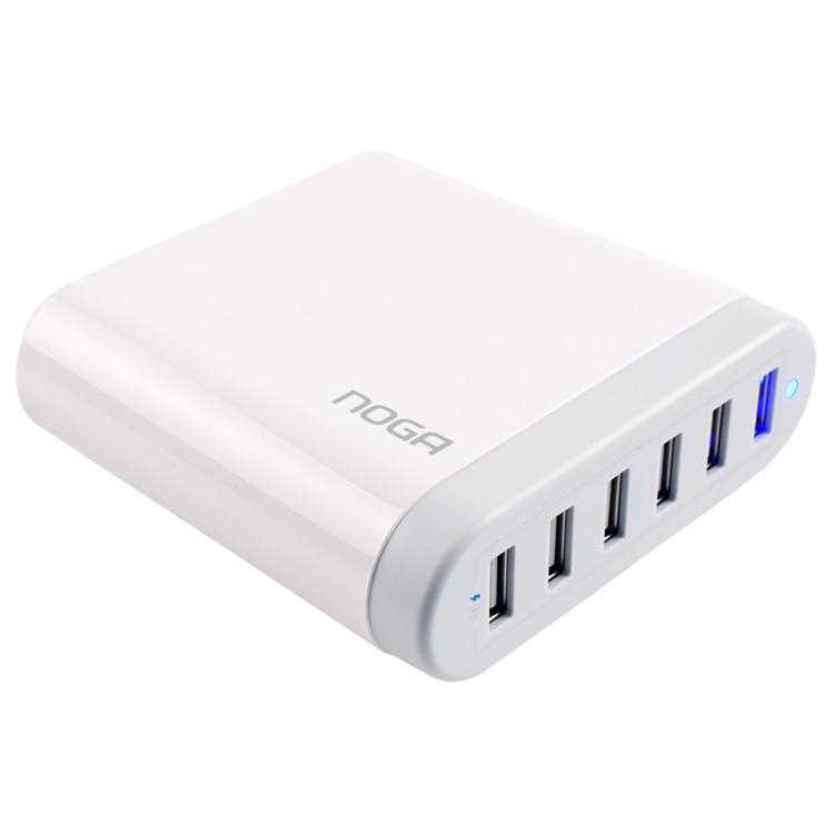 FUENTE 220V A USB 2.1A 6 PUERTOS NOGANET NG-670