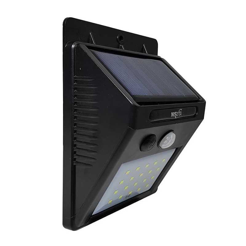 LUZ LED SOLAR NISUTA SOL4 (C/SENSOR MOVIMIENTO )