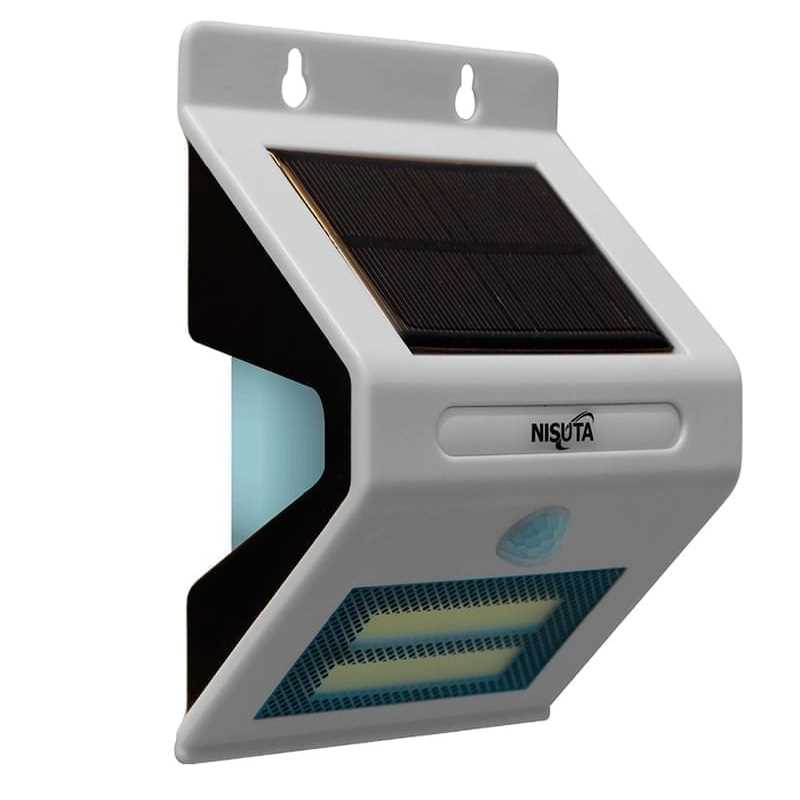 LUZ LED SOLAR NISUTA SOL5 (C/SENSOR MOVIMIENTO Y LUZ SECUNDARIA )