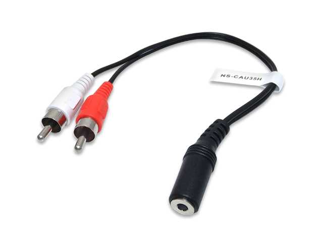 CABLE AUDIO ADAPTADOR  PLUG-HEMBRA A 2 RCA-MACHO NISUTA