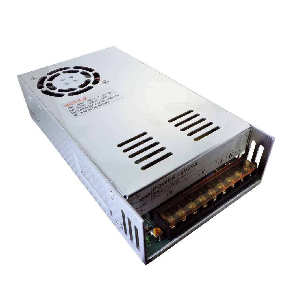 FUENTE 12V 40A SWITCHING METALICA CON VENTILADOR