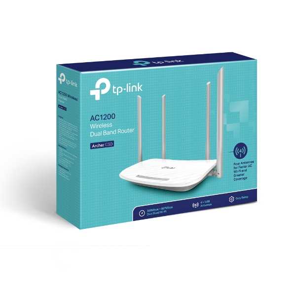 ROUTER WIFI DUAL BAND TP-LINK ARCHER C50 AC1200 4 ANTENAS