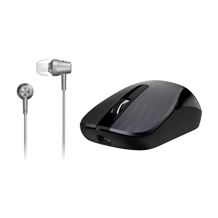 KIT GENIUS MOUSE MH-8015 2.4GHZ WIRELESS RECARGABLE Y AURICULAR IN-EAR