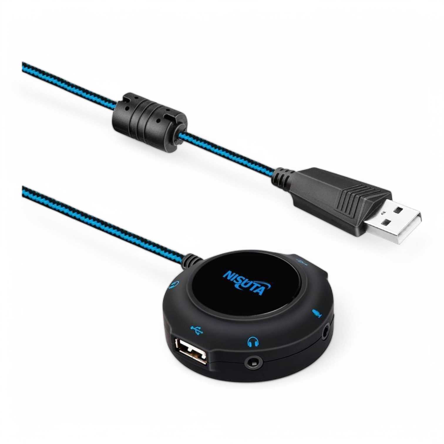 CONVERSOR USB A AUDIO 7.1 VIRTUAL NISUTA NSCOUSAU7H