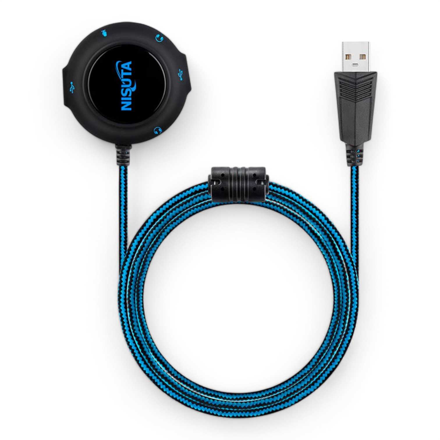 CONVERSOR USB A AUDIO 7.1 VIRTUAL NISUTA NSCOUSAU7H