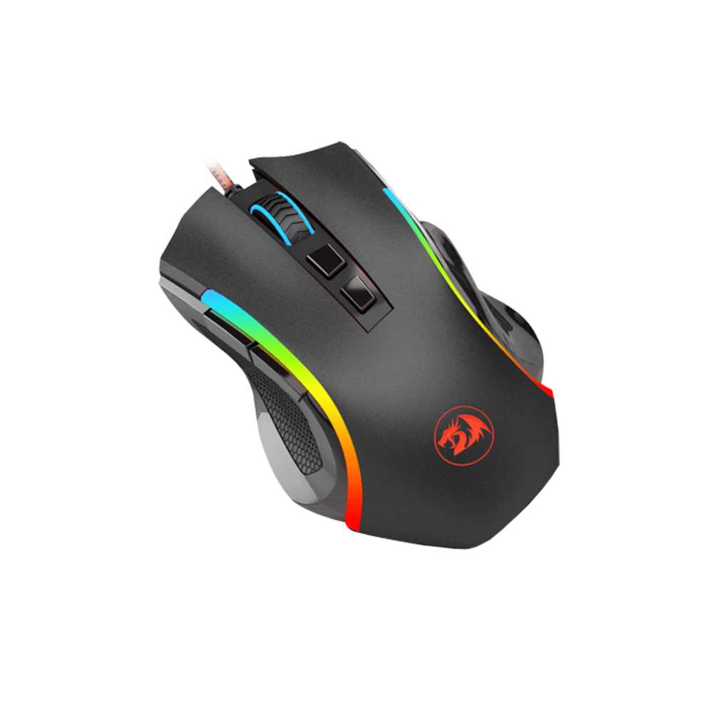MOUSE REDRAGON GRIFFIN RGB M607 7200DPI  BLACK