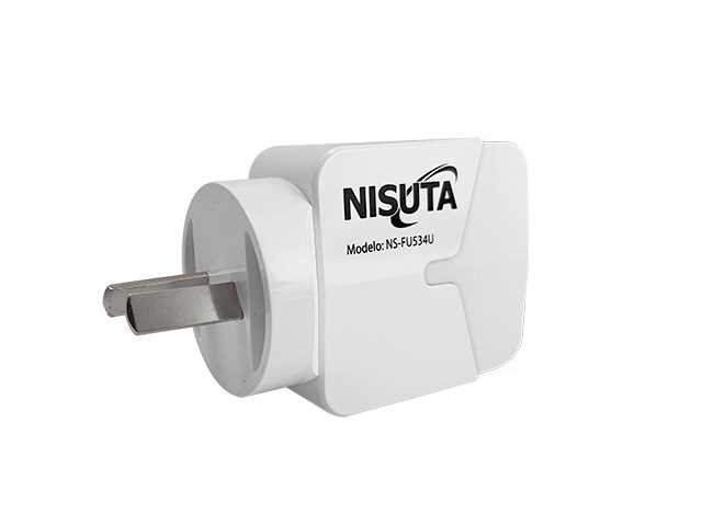 CARGADOR 220V MICRO USB NSFU534U 3 PUERTOS 3.4A 5.0V NISUTA
