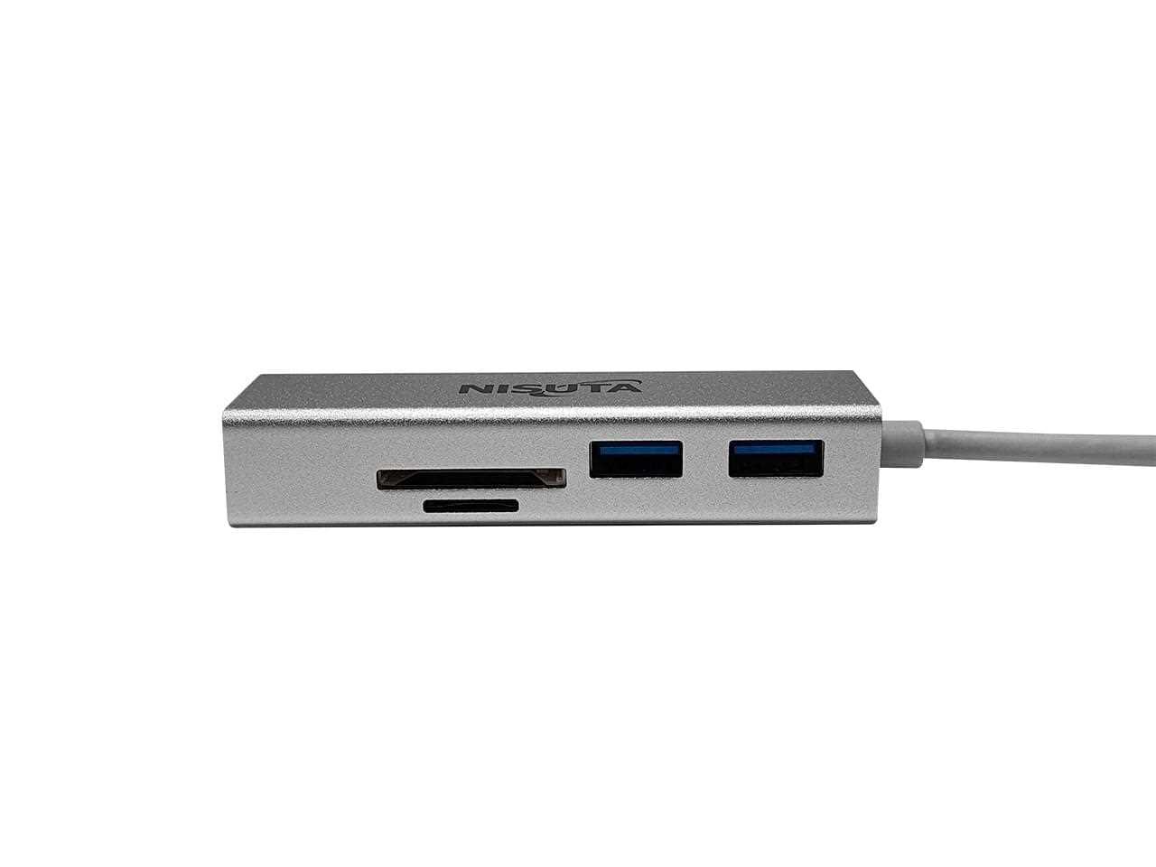 HUB USB 3.0 3 PUERTOS +LECTOR SD MICROSD NISUTA NSUADUT