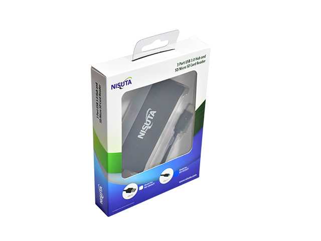 HUB USB C 3.1 3 PUERTOS +LECTOR SD MICROSD NISUTA NSUCDUT