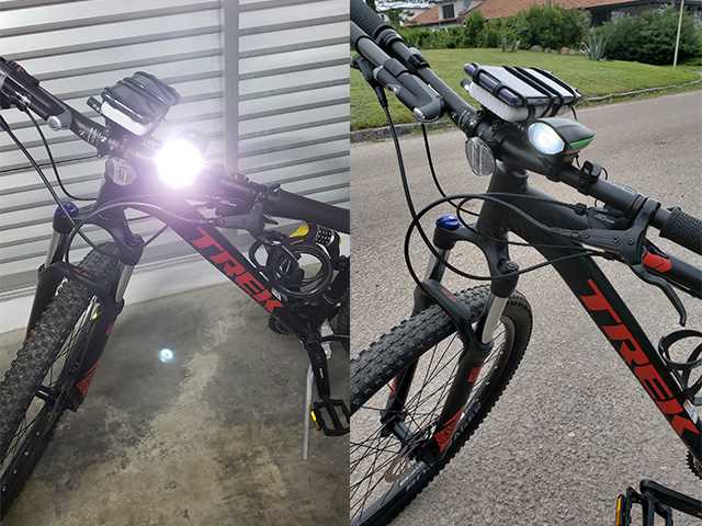 LUZ LED BICICLETA RECARGABLE CON BOCINA NISUTA