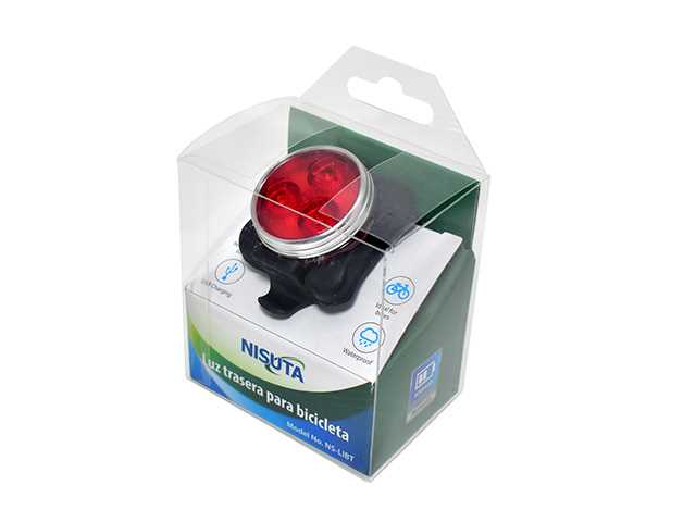 LUZ LED BICICLETA RECARGABLE TRASERA NISUTA
