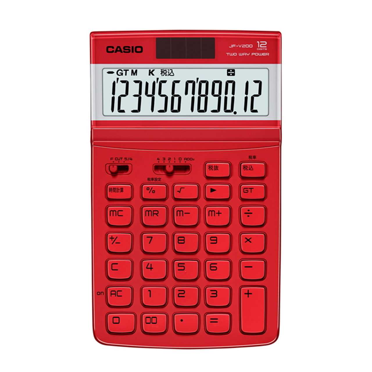 CALCULADORA CASIO JF-200 ROJA