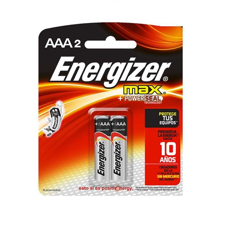 PILA ENERGIZER AAA ALKALINA BLISTER X 2