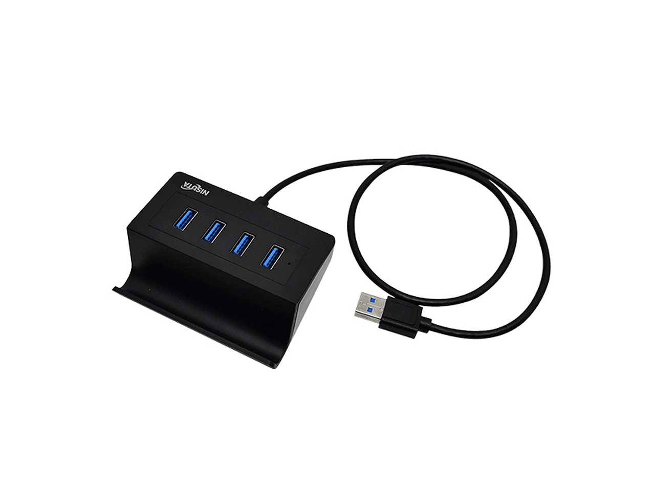 HUB USB 3.0 4 PUERTOS CON SOPORTE CELULAR NISUTA NSUH0433