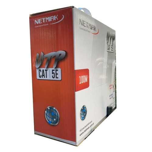 CABLE UTP NETMAK CAT5E EXTERIOR D.VAINA X100MTS