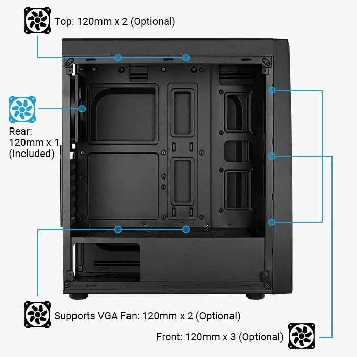 GABINETE AEROCOOL BOLT BLACK (MID TOWER)