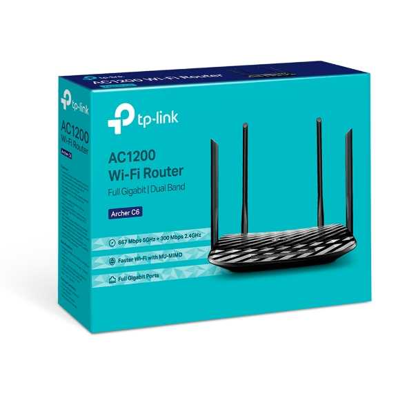 ROUTER WIFI GIGABIT DUAL BAND TP-LINK ARCHER C6 AC1200 4 ANT